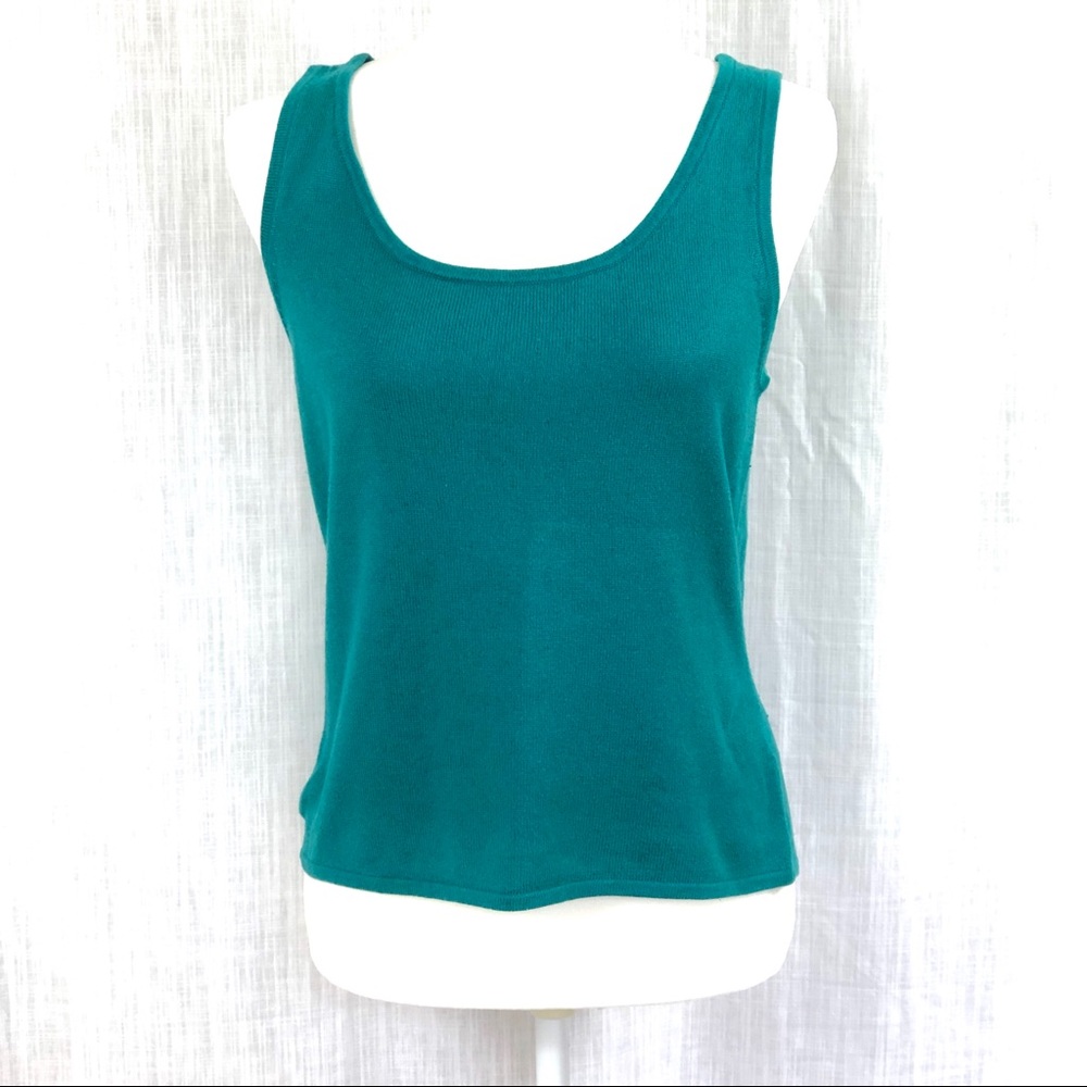 Teal Carol Little Sweater Tank SZ M Super Soft